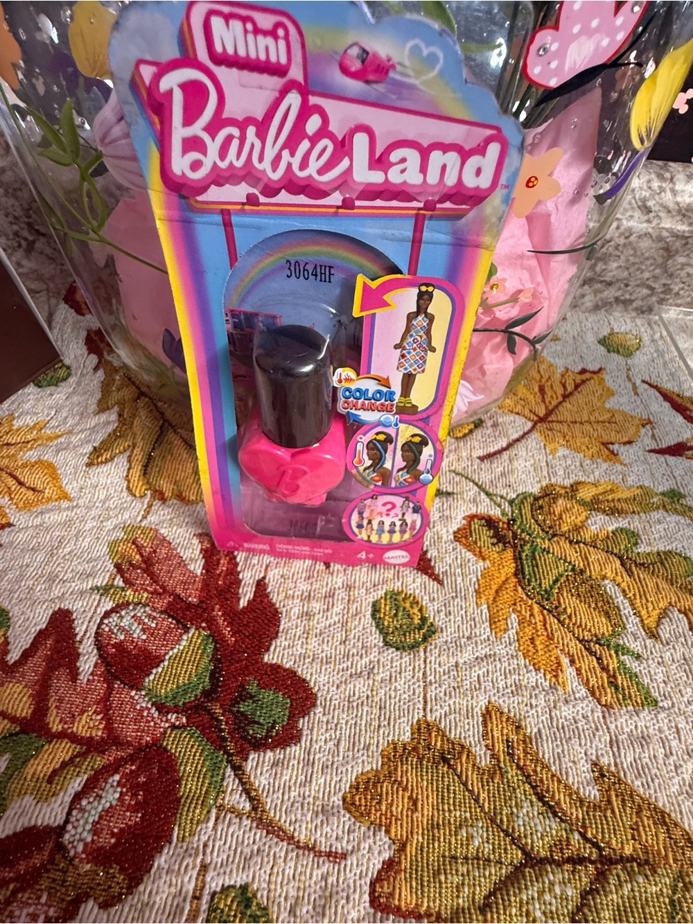 Barbie Mini Color-Change Nail Polish - Hot Pink & Black
